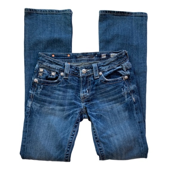 Miss Me Denim - Miss Me Fleur De Lis Bootcut Jeans